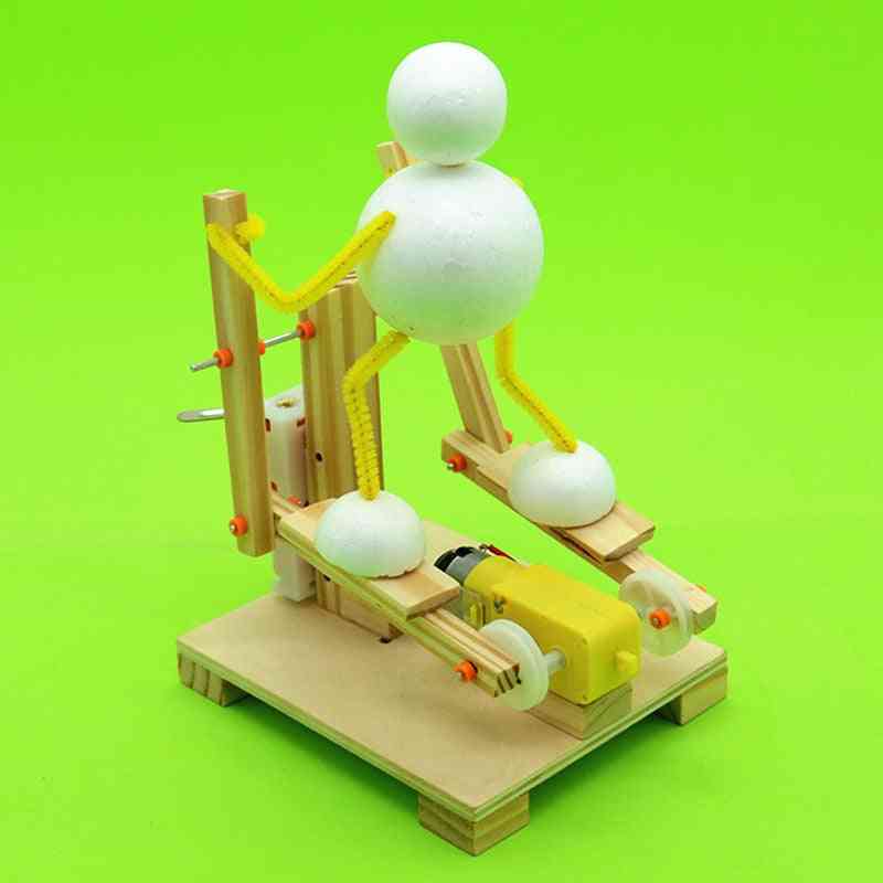 Diy Wooden Stepper Science Toy, Assembly Elliptical Machine, Model Kit, Teaching Aid Creative Invention, Children's Gifts