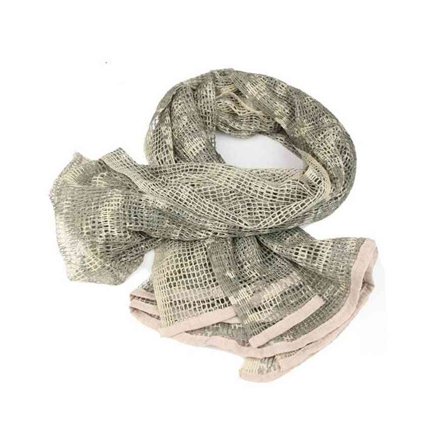 190*90cm Military Camouflage Tactical Mesh Sniper Face Scarf