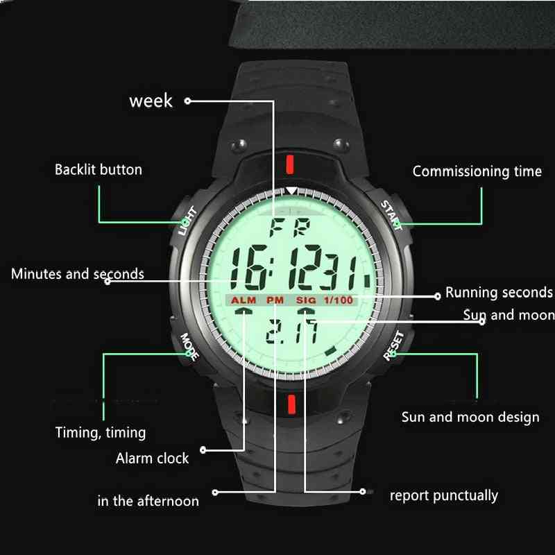 Elektronické športové náramkové hodinky