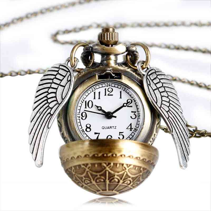 Elegante catena d'oro della collana del paese delle meraviglie dell'orologio da tasca