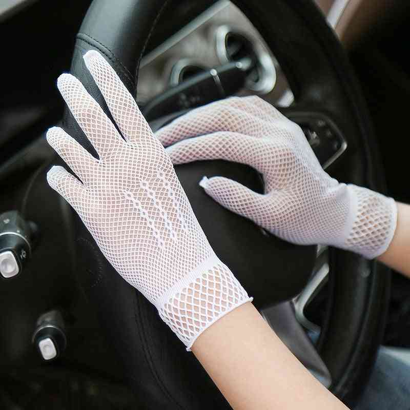 Lace Hollow Out, Mesh Thin Breathable Soft Elastic Glove