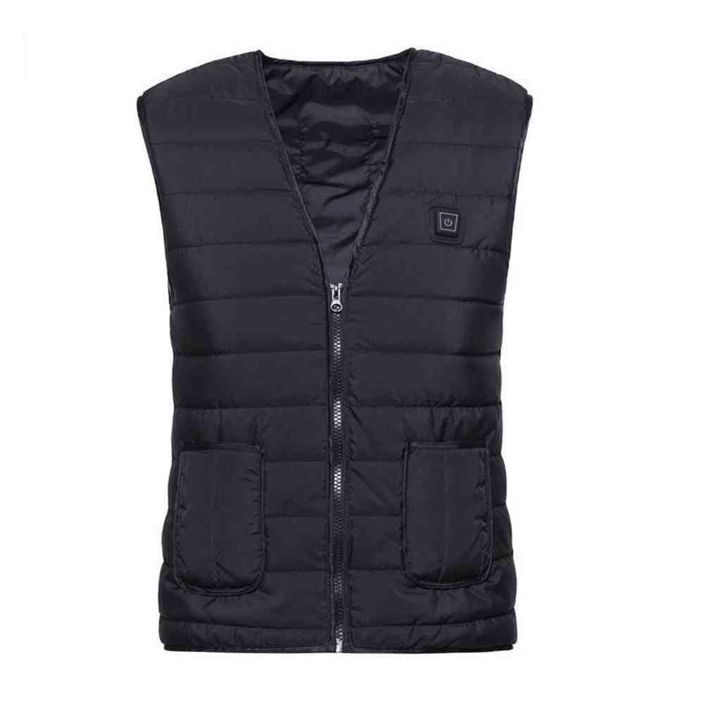 Electric Smart Heating Cotton Vest Flexible Thermal Warm Jacket
