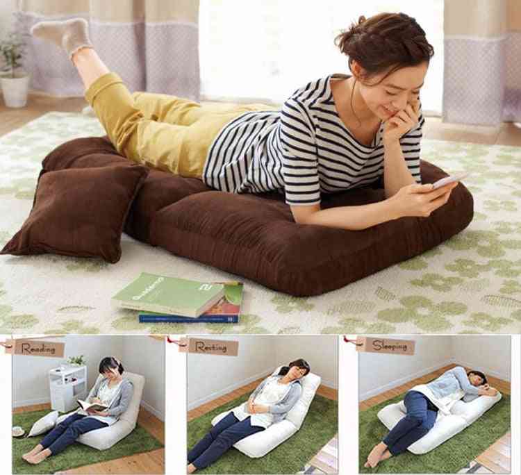 Bársony összecsukható kanapé szék - tatami lusta kanapé padlószék