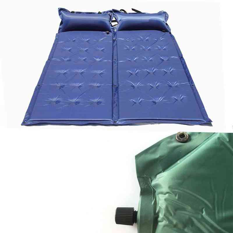 Inflatable Mattress With Pillow, Camping Mat Automatic Pad