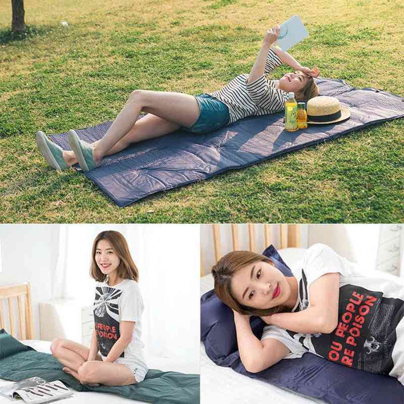 Inflatable Mattress With Pillow, Camping Mat Automatic Pad