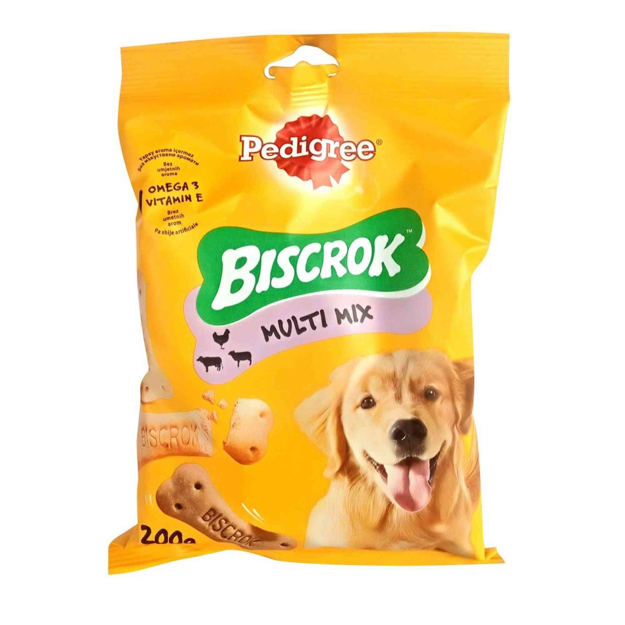 Biscrok multi mix pro psy s omega 3, vitamínem e, minerály a vápníkem.