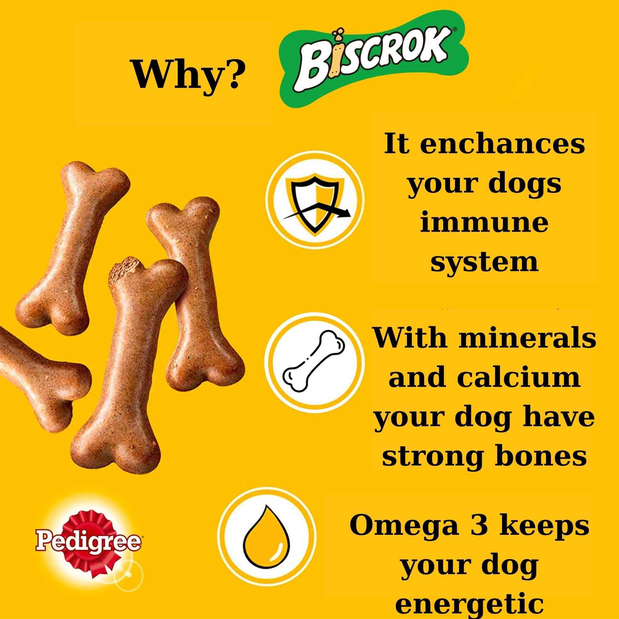 Biscrok multi mix pro psy s omega 3, vitamínem e, minerály a vápníkem.