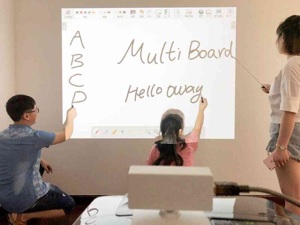 Kort kaste pen touch optisk bærbar interaktiv whiteboard