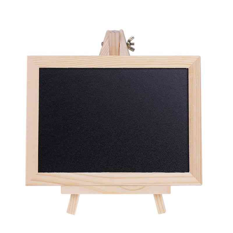 Wood Tabletop Chalkboard, Double Sided Blackboard