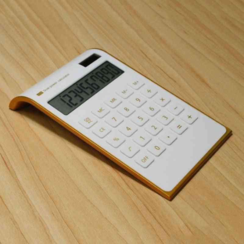 Dual Power Handheld Desktop Calculator With Large Lcd Display