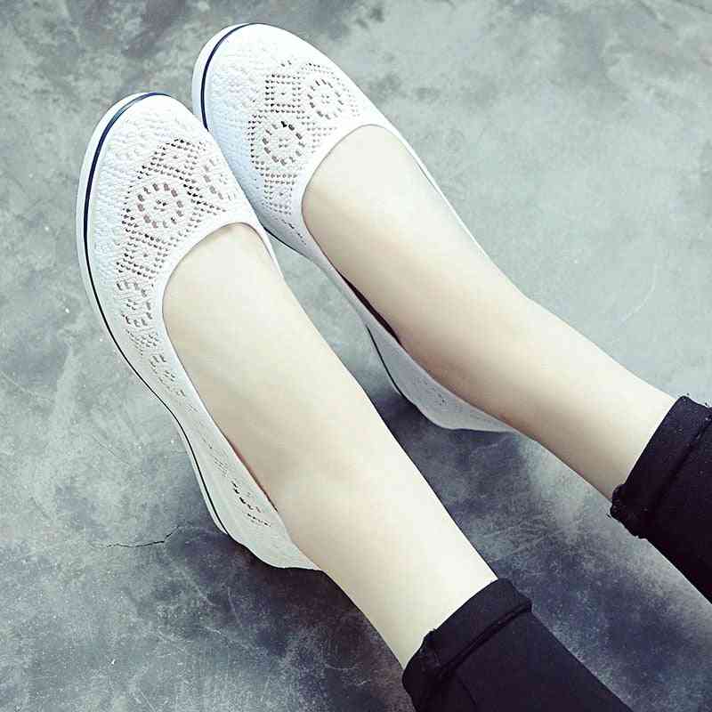 Solid Casual Women Flat Bottom Shoes