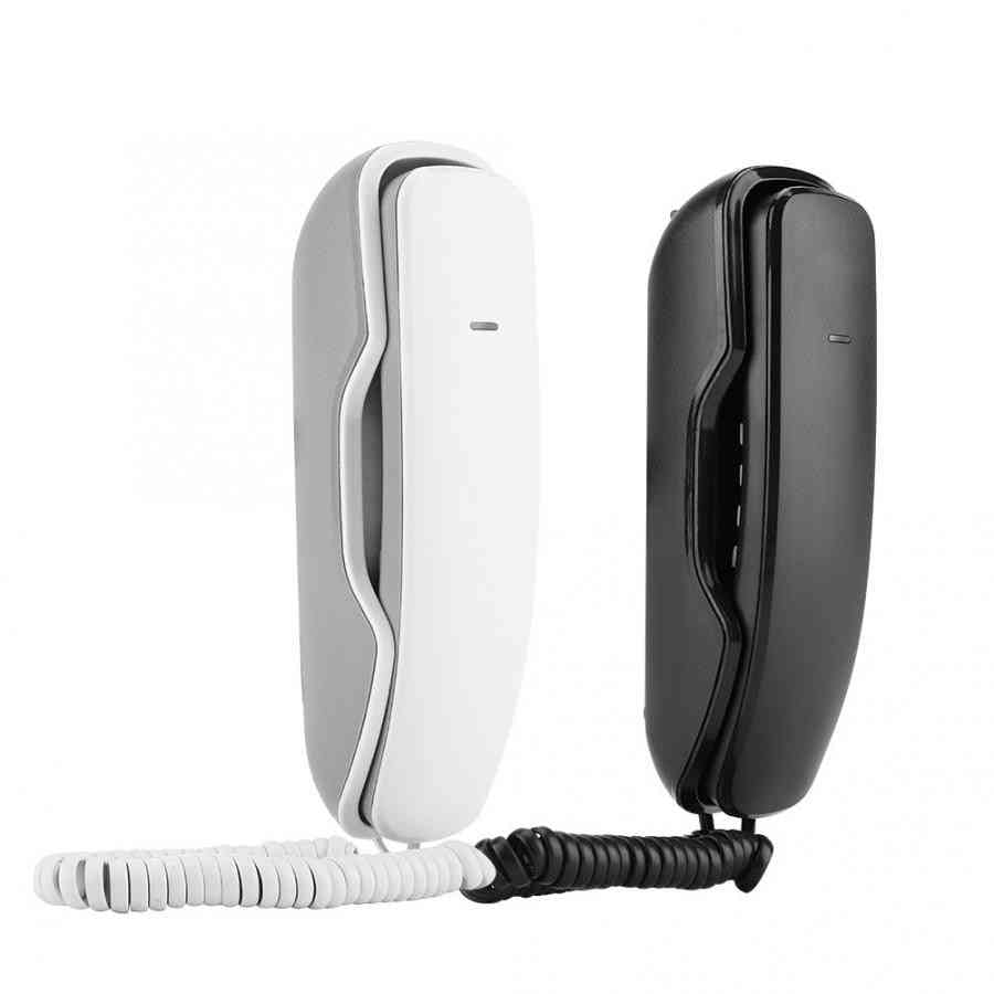 Portable Mini Wall Hanging Telephone, 2 In 1 Push Button Phone