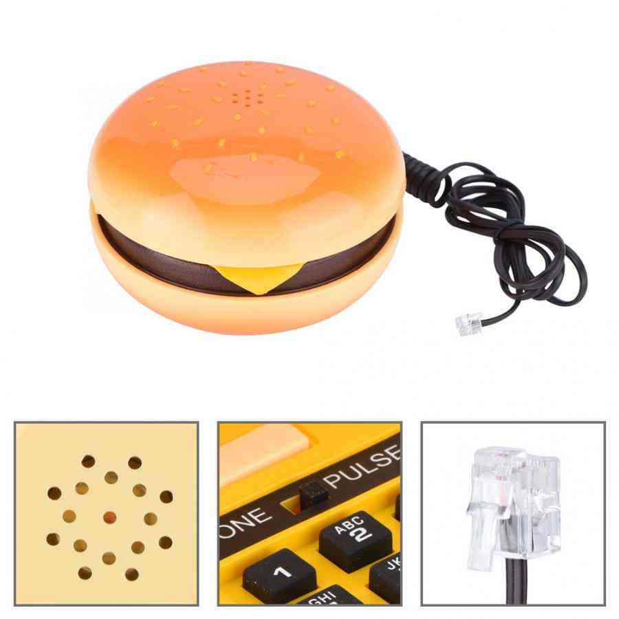 újdonság emulációs hamburger telefon vezetékes vezetékes