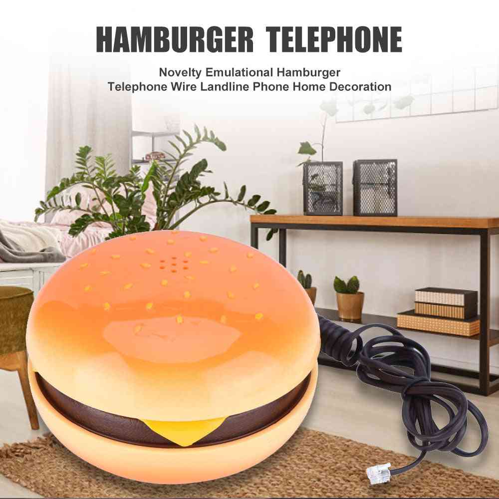 Novelty Emulational Hamburger Telephone Wire Landline