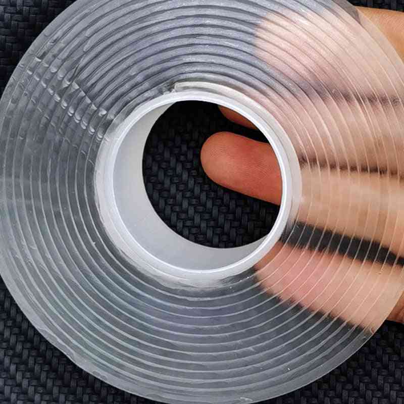 Nano Transparent Office Tape Adhesive Loop Disks Glue Gadget Fixed Carpet Reusable No Trace Tie Glue