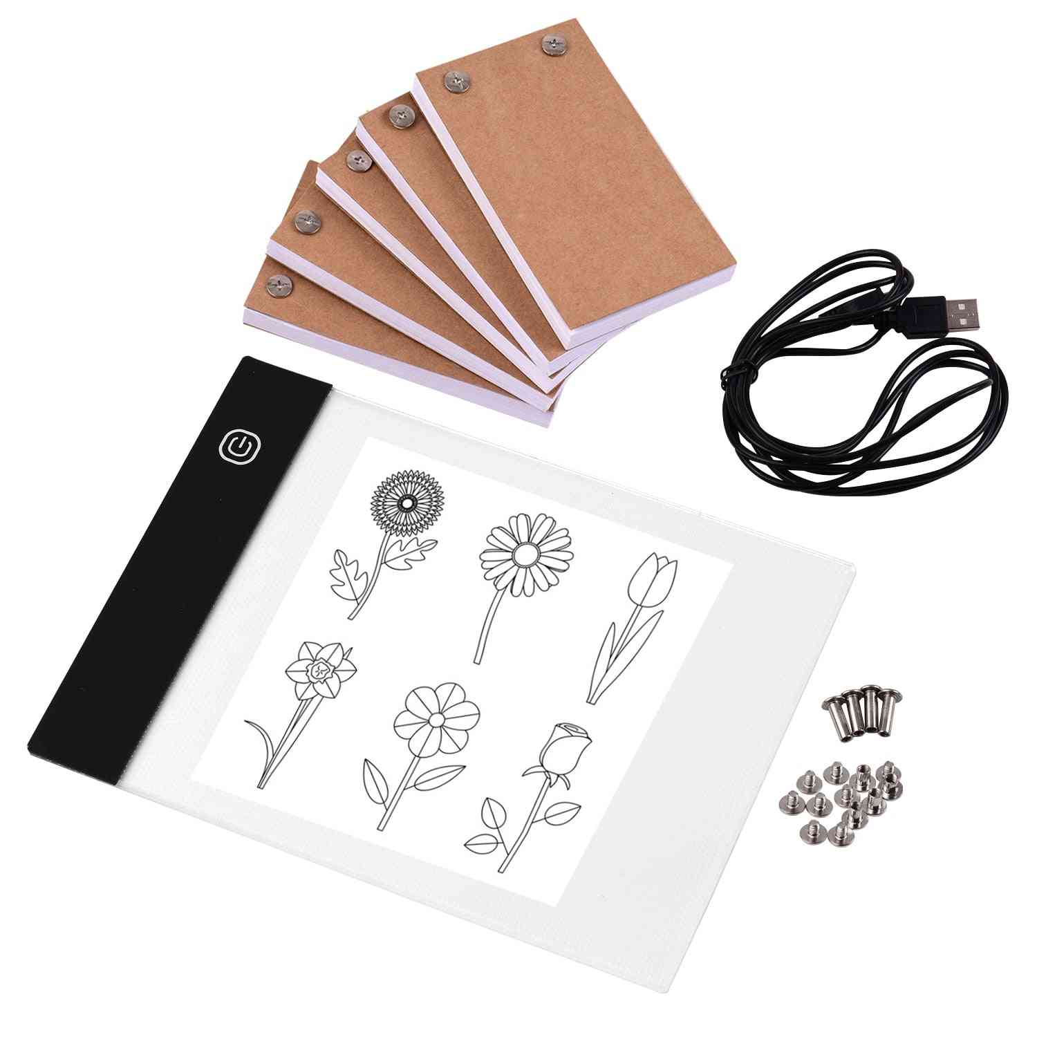 Portable- Flip Book Kit, Light Pad