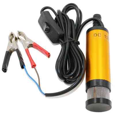 Portable- Mini Electric Submersible, Pump Oil Water, Aluminum Alloy Shell, Fuel Transfer
