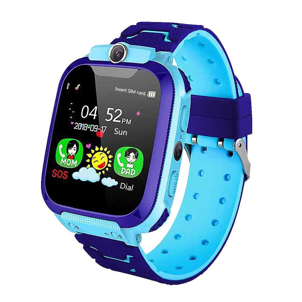 Dětské dětské hodinky, chytré hodinky se sim kartou pro ,, vodotěsné, pro Android ios