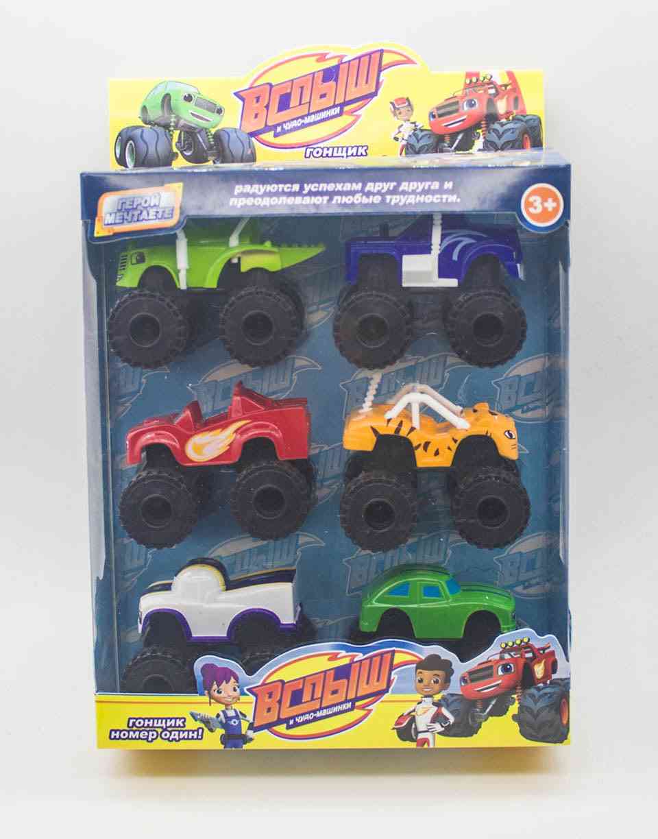 Blaze Monster Machines auto, camion frantoio miracoloso, figure di veicoli, giocattolo per natale