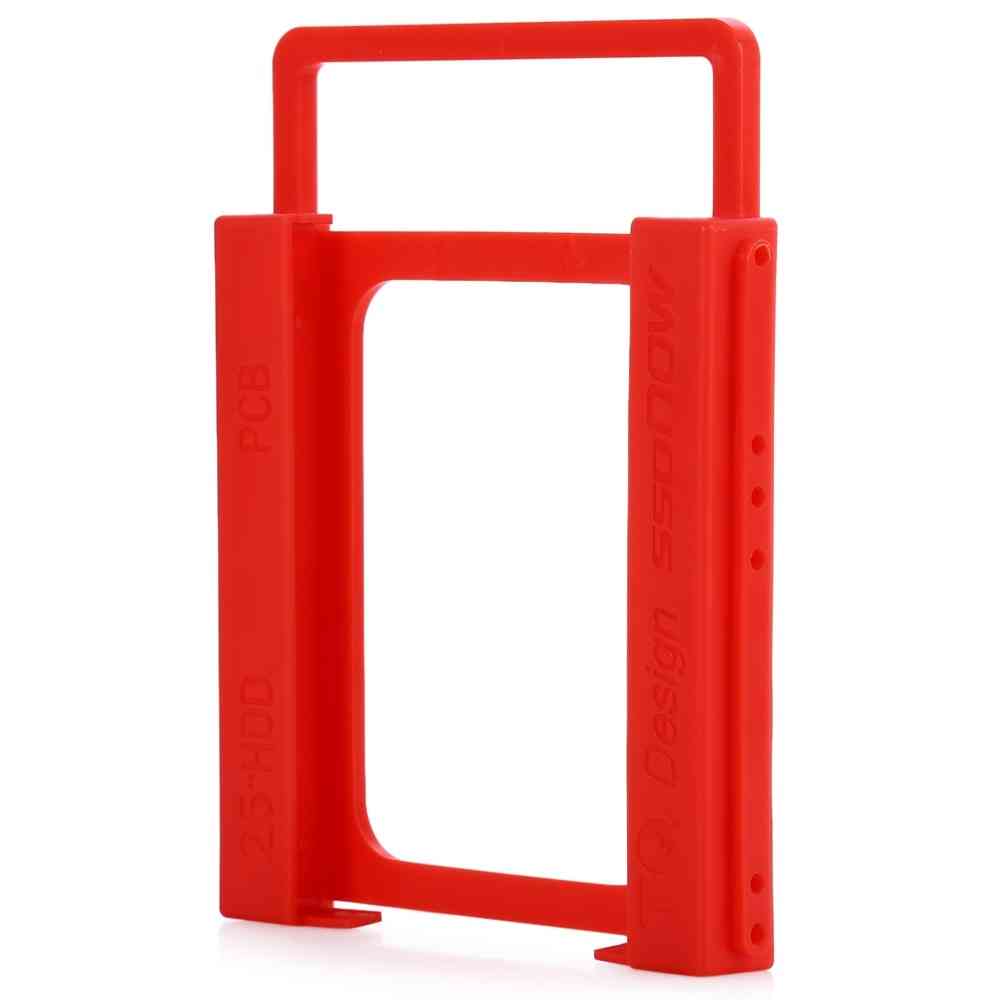 Plastic 2.5 Inch To 3.5 Inch Ssd Hdd Mounting Bracket Adapter