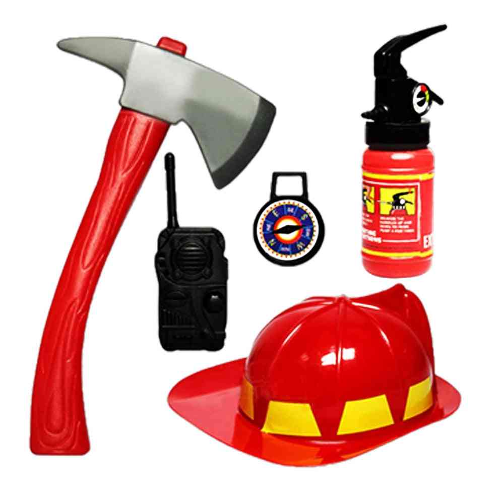 Fireman Costume- Firefighter Extinguisher, Role Play Set