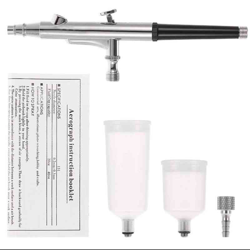 Spray Gravity Feed Double Action Airbrush Cake Tattoo Decorating Brushes Sprayer Pen1