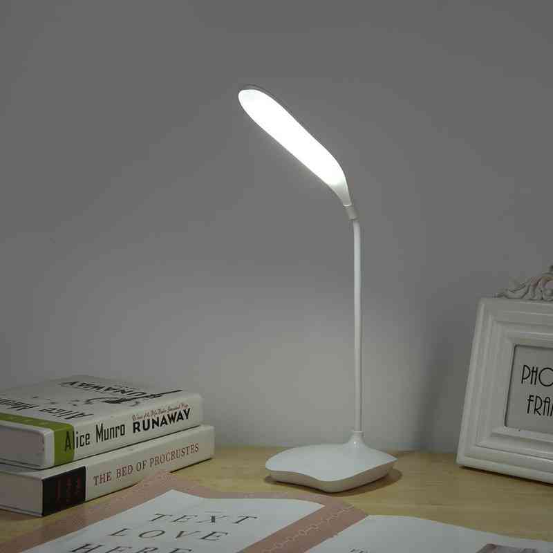 Rechargeable Led Desks Table Lamp, Adjustable Intensity Reading Light Touch Switch Desk Lamps.