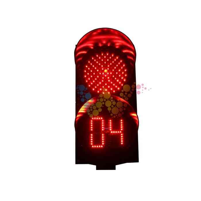 Wdm Led Traffic, Signal Light With Countdown Timer