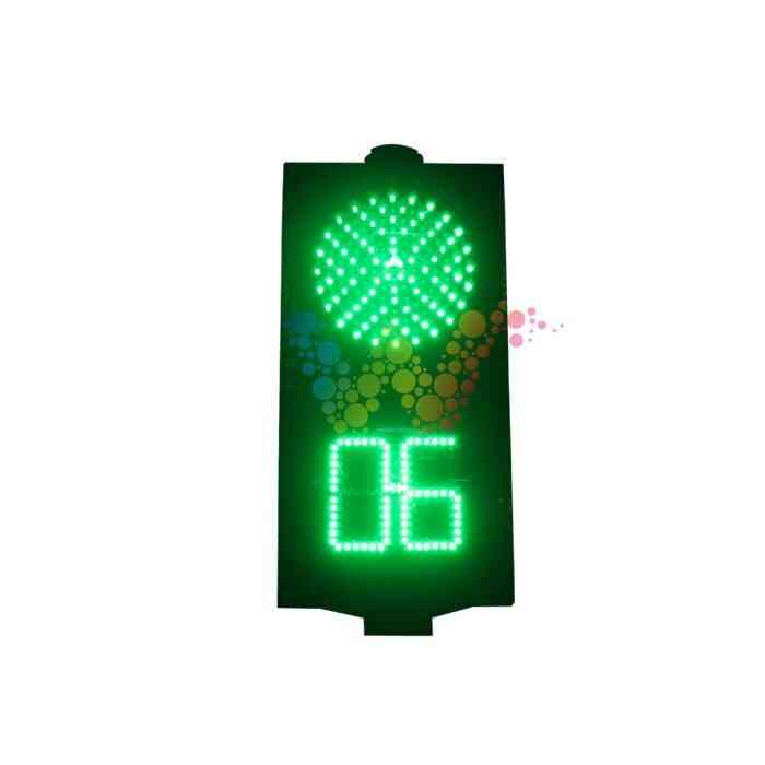 Wdm Led Traffic, Signal Light With Countdown Timer