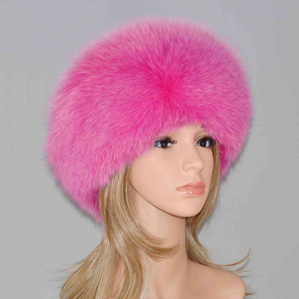 New Style Winter Fox Fur Hat, Women Quality Hats