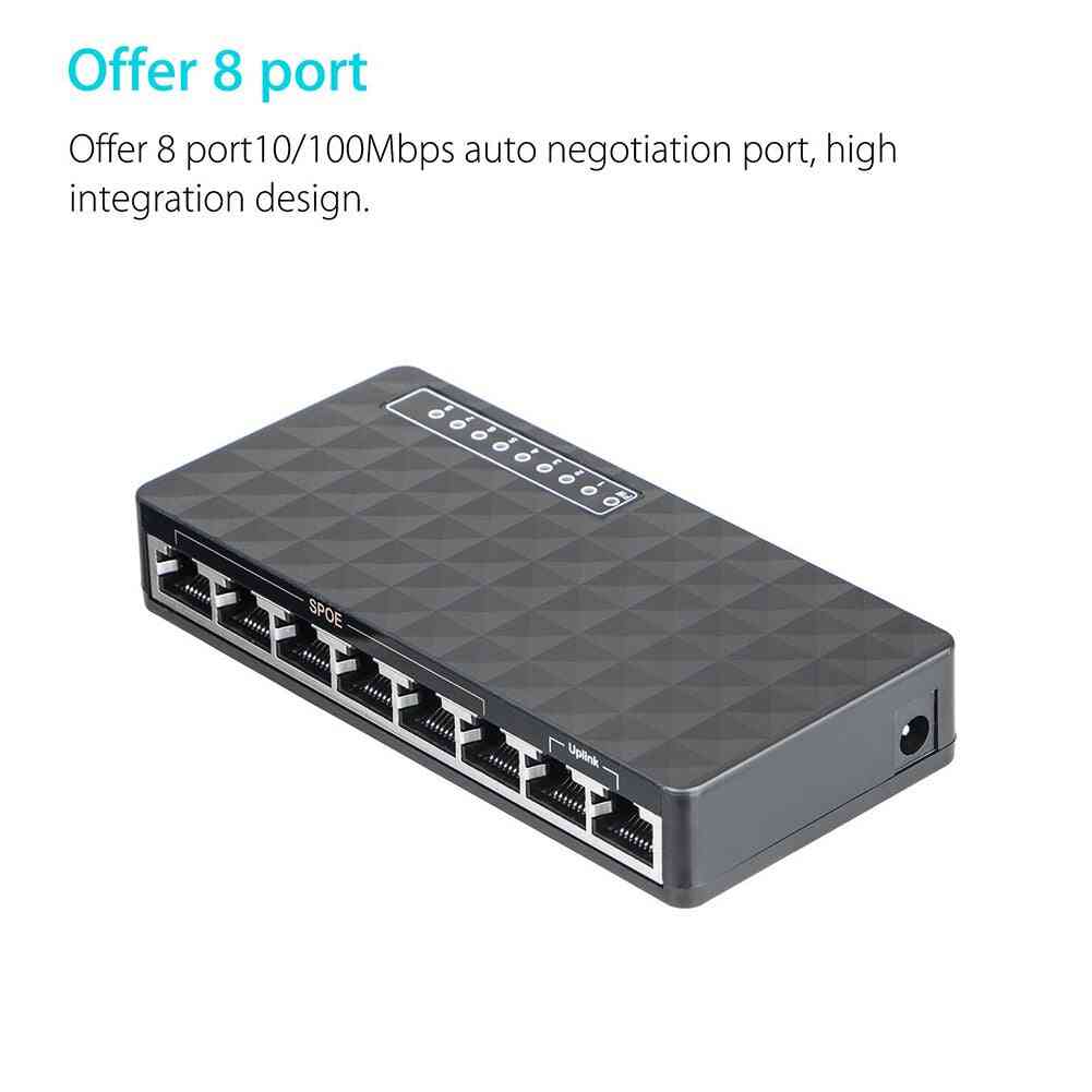 Rj45 Network Switch Hub 10/100 Mbps 8port