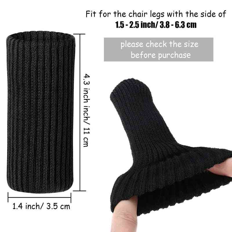 Pieds de meuble chaussettes tricotées et protecteurs de sol couvre-pieds pour se déplacer facilement