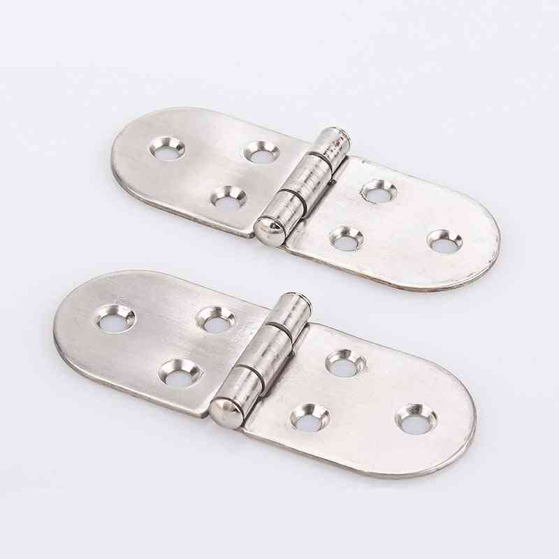 Stainless Steel Flush, Cabinet Door Semicircle Hinges Furniture Accessories