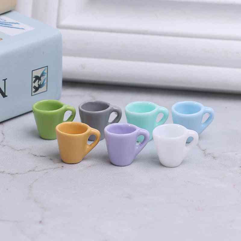 Mini Miniature- Dollhouse Coffee Cup For Kitchen Room, Tableware, Accessories