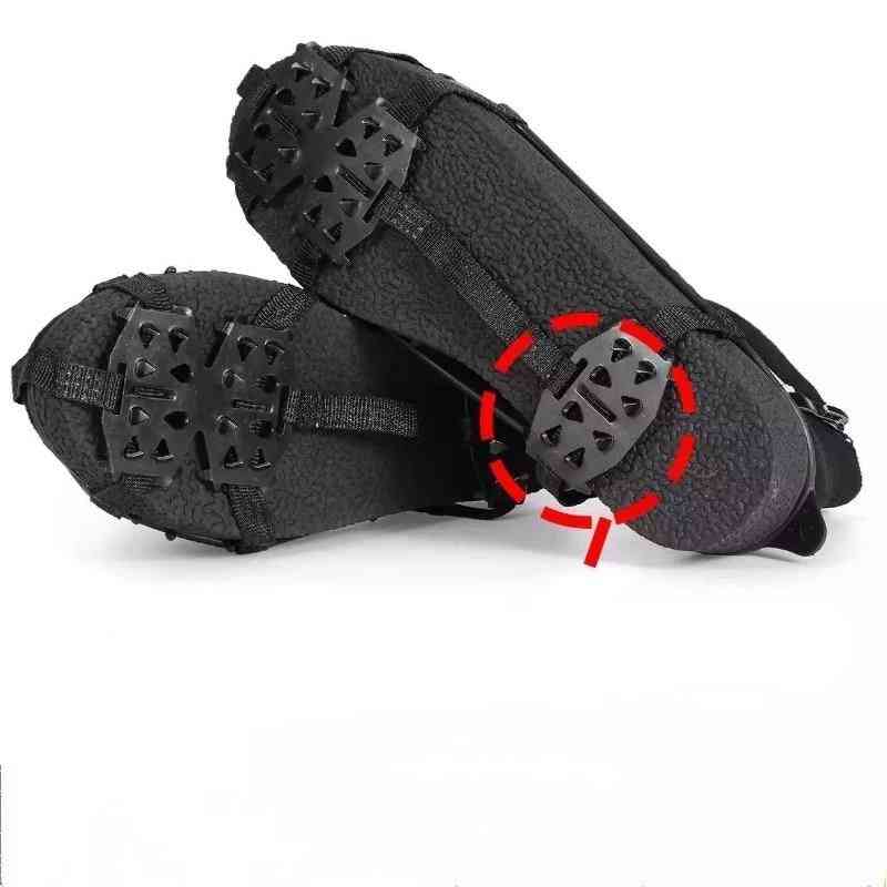 1 Pair M L 24 Teeth Anti-slip Ice Grips Gripper Shoes Boot Crampons Shoes Cover