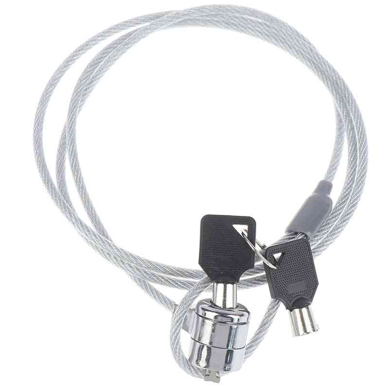 Anti-theft Office Notebook Laptop Pc Desk Key Security Lock Chain Wire