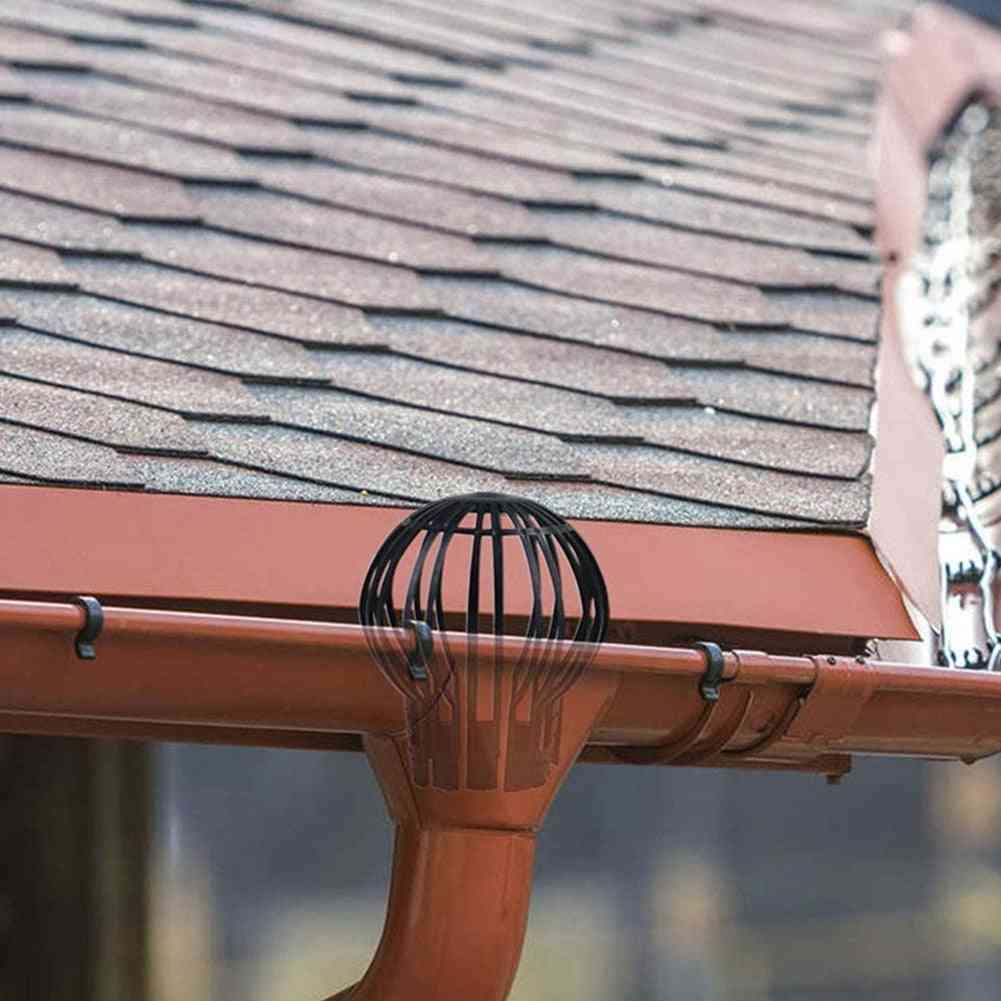 Leaves Protection, Outdoor Strainer, Debris Roof Drain, Home Gutter Guard, Garden Downpipe Filter, Anti-blocking Pp