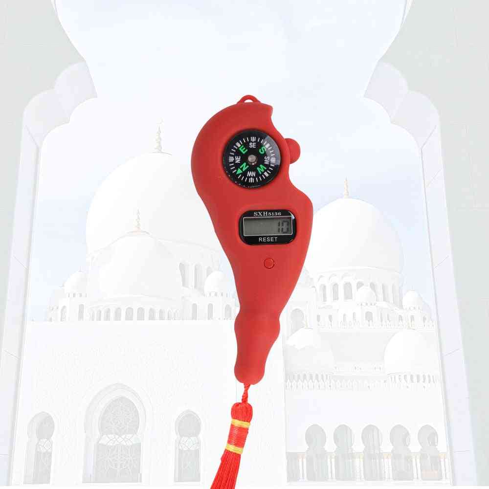 Digital Tasbih Electronic Rosary Tally Counter With Compass