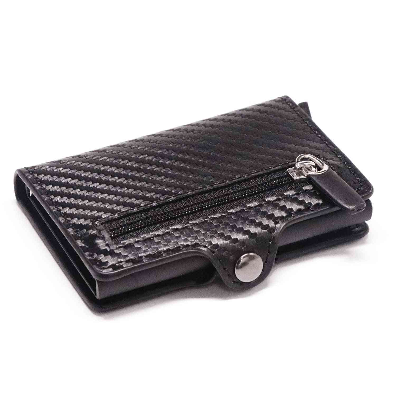 Handväska rfid korthållare skyddsknapp myntplånbok