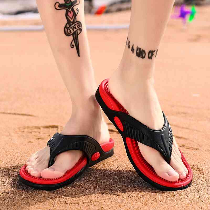 Modni copati, priložnostni čevlji na prostem za prosti čas sandale na plaži, japonke za masažo.