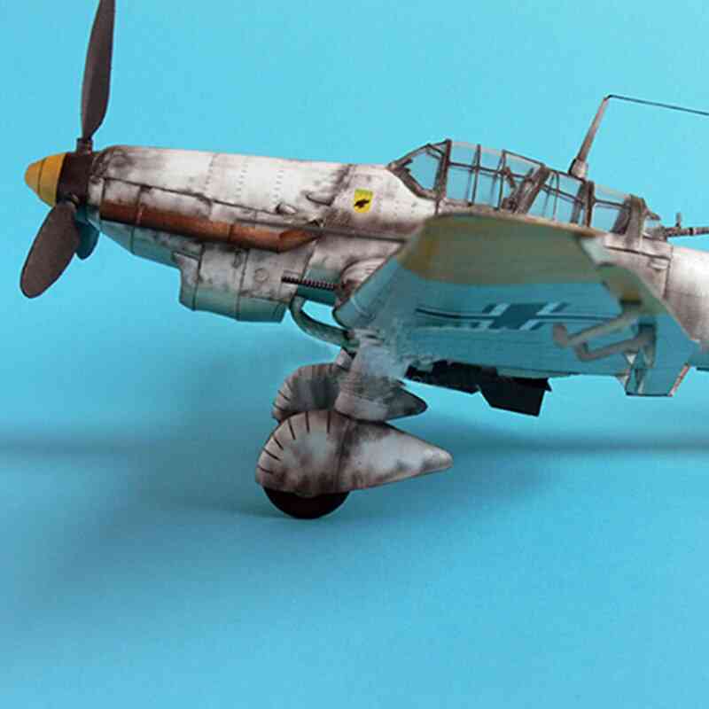 Model bombardovacího letadla, 3d knihovna papírového prostoru, papírenský dům papercraft pro,