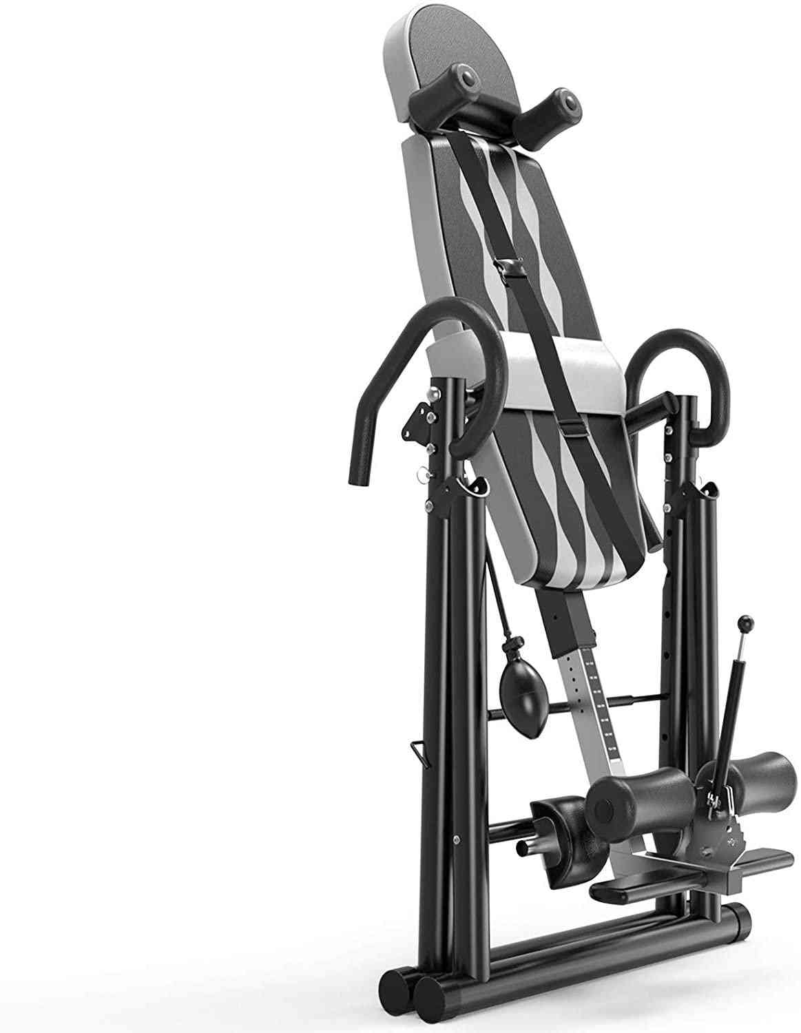 Gravity Inversion Table Waist Inflatable Adjustment Therapy Fitness &  Height
