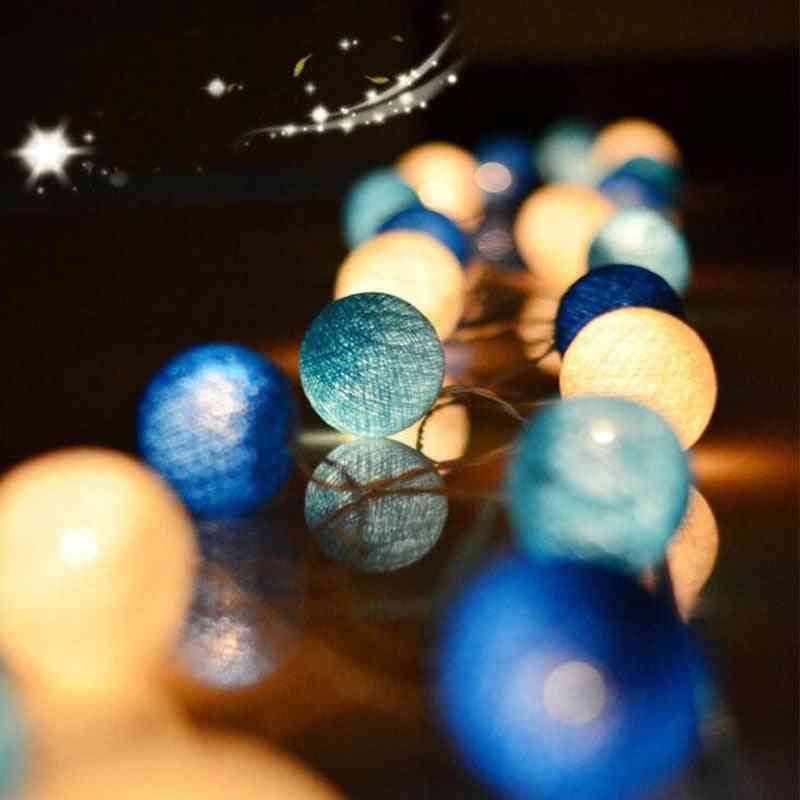 Guirlande LED guirlande lumineuse boules de coton