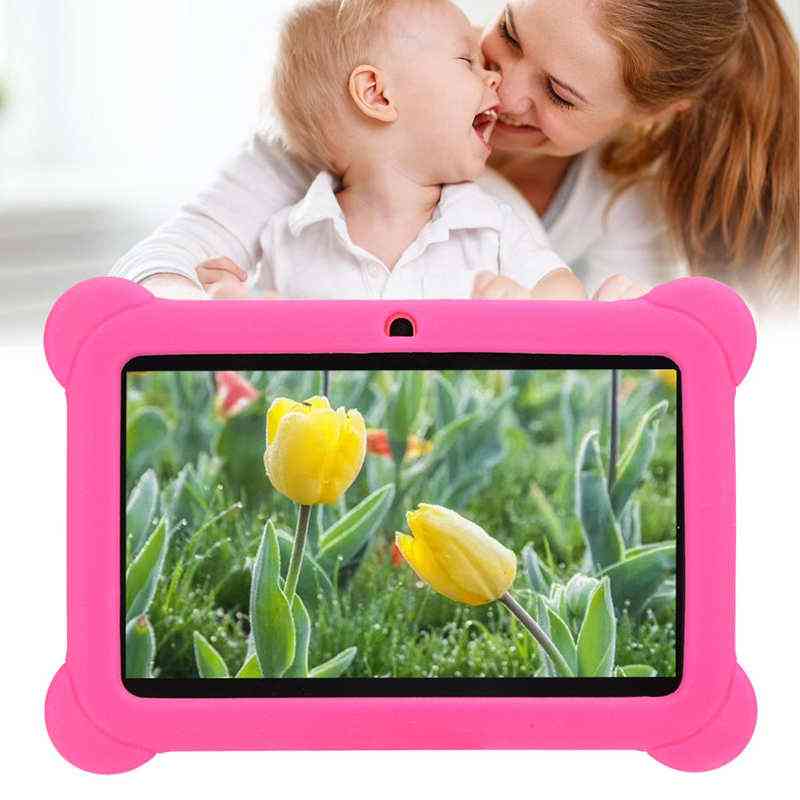 Tablette hd kid avec étui 16: 9 mini ordinateur portable 1 + 8g 100-240v prise en charge wifi 32g carte mémoire lecture vidéo