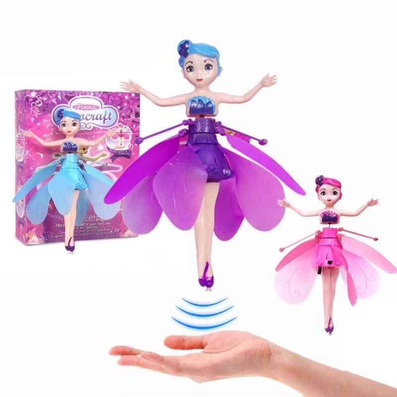 Induction Fairy Flying Toy, Gesture Motor Vehicle Levitating, Remotely Operated Aircraft, Girl's