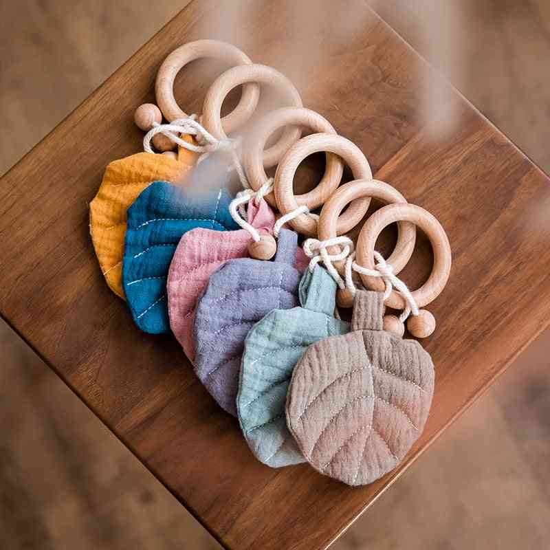 Wooden Bells, Stroller Baby Hanging, Rattle Ring Infant Crib Toy