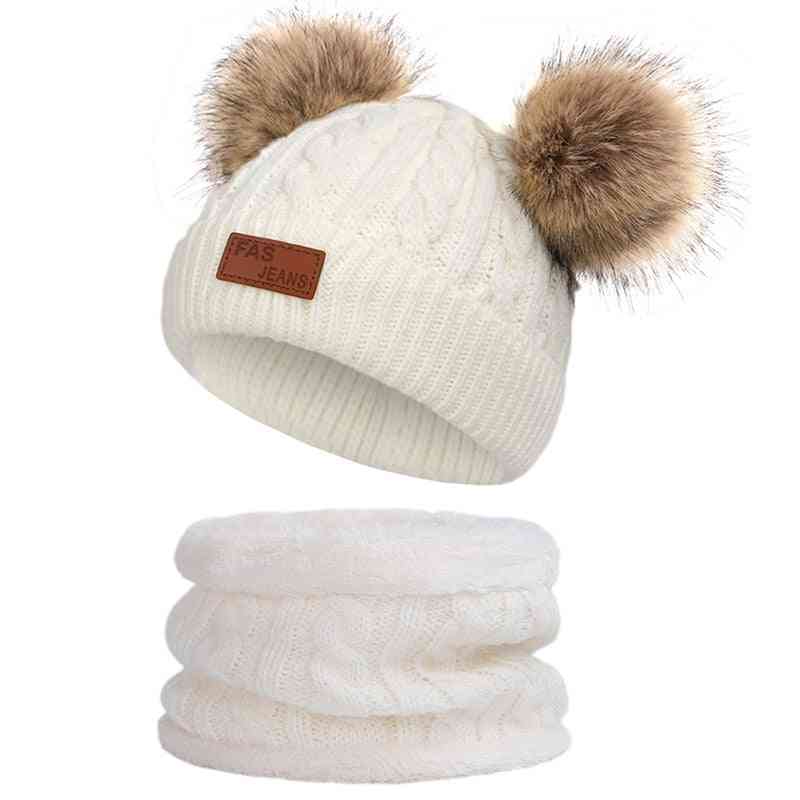 Children's Winter Knit Hat Scarf Sets