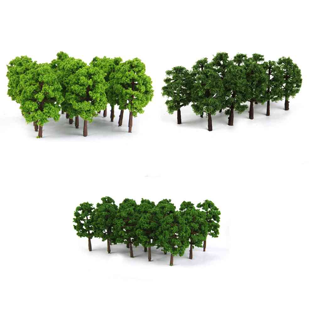 60pcs Trees Model Forest Making Accessories