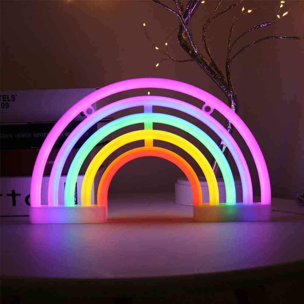 Led Rainbow Neon Sign Night Light