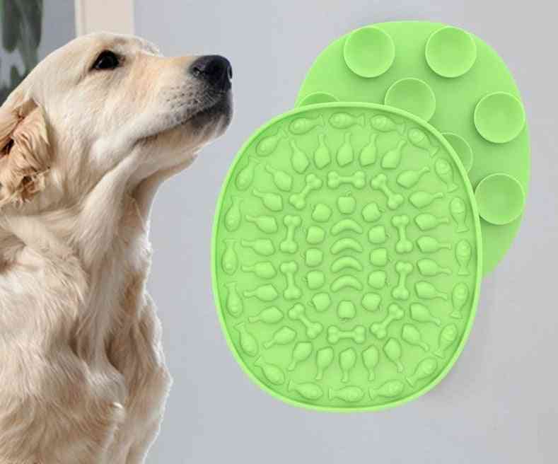 Silicone Dog Lick Mat, Slow Food Plate, Food Training Pet Feeder